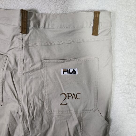 Fila x 2Pac Mens 40x32 Carpenter Cargo Pants Lightweight Stretch - Picture 8 of 11